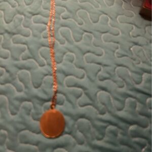 Retro Chic Gold Pendant Necklace